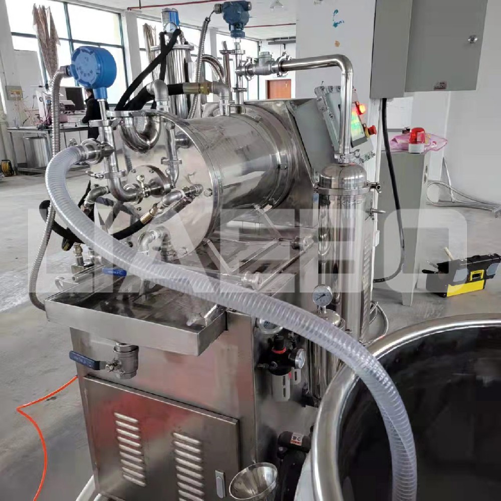 浙江某染料企業(yè)25L納米砂磨機調試成功
