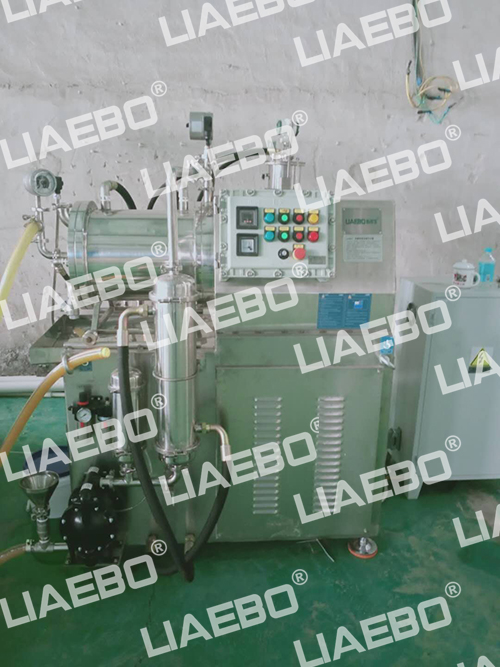 山東客戶(hù)（色漿）LBBN-30L 棒銷(xiāo)式納米砂磨機(jī)